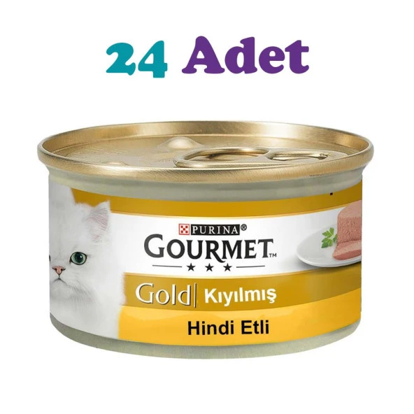 Gourmet Gold Kıyılmış Hindili Kedi Konservesi 85g (24 Adet) ürün görseli 1