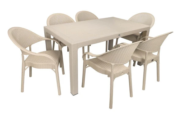 Mandella Elit Rattan 90x150 Eylül Koltuk Masa Takımı Çölbeji ürün görseli 1