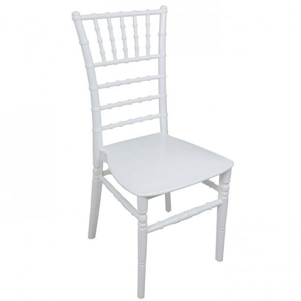 Mandella Silver Sandalye Tifany (4 adet) BEYAZ ürün görseli 1