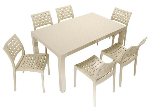 Mandella Wood 90x150 Cafe Sandalye Masa Takımı ÇÖLBEJİ ürün görseli 1
