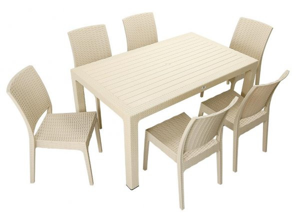 Mandella Elit Rattan 90x150 Elit Sandalye Masa Takımı ÇÖLBEJİ ürün görseli 1