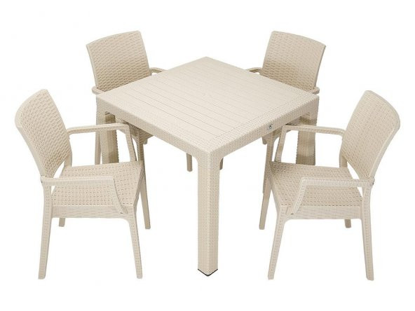 Mandella Elit Rattan 90x90 Elit Koltuk Masa Takımı ÇÖLBEJİ ürün görseli 1