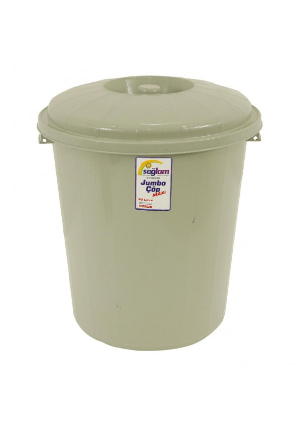 Sağlam Plastik Jumbo Çöp Kovası Kilitsiz 90 Lt ürün görseli 1