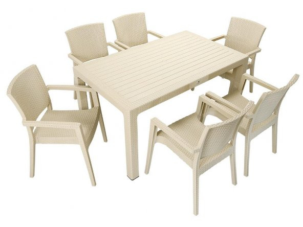 Mandella Elit Rattan 90x150 Zeus Koltuk Masa Takımı ÇÖLBEJİ ürün görseli 1
