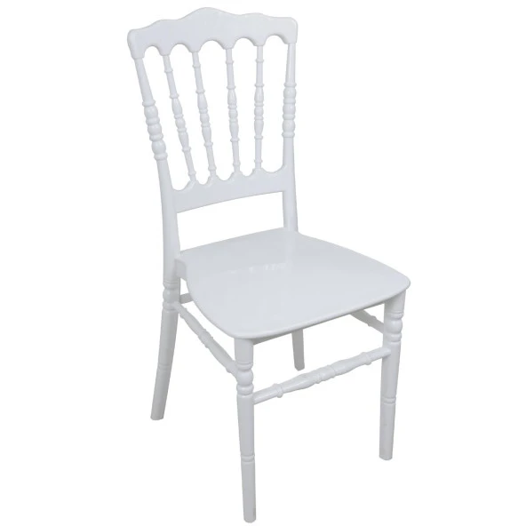 Mandella Silver Sandalye Napolyon (4 adet) BEYAZ ürün görseli 1