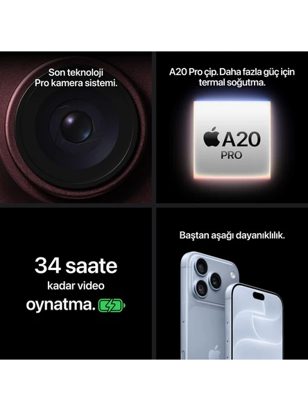 Apple iPhone 18 Pro 256 GB Burgonya (İthalatçı Garantili) - Resim 8
