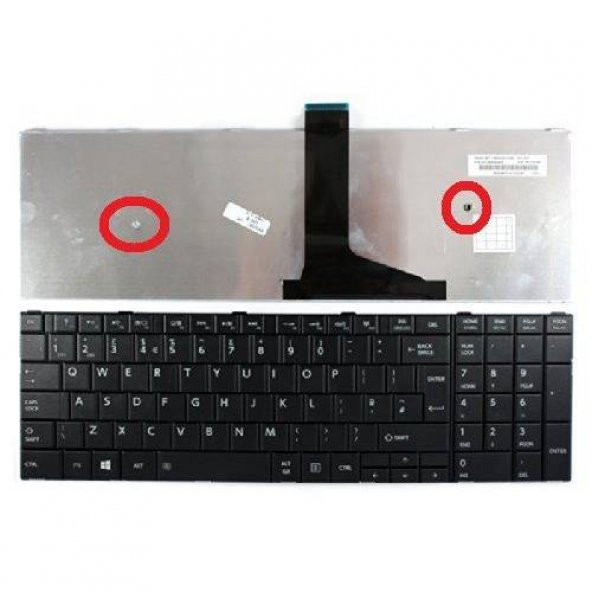Toshiba Satellite C55-A, C55-A-1LG, C55-A-1PU Notebook Klavyesi (Siyah TR) ürün görseli 1