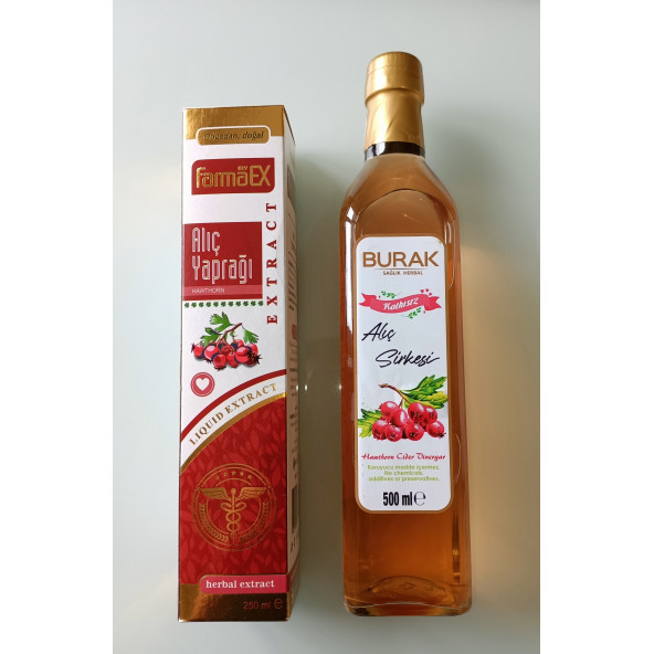 myfarmaex My Farmaex Alıç Yaprağı Ekstract 250ml  Alıç Sirkesi 500ml 2li Avantajlı Set Nhrrr.. ürün görseli 1