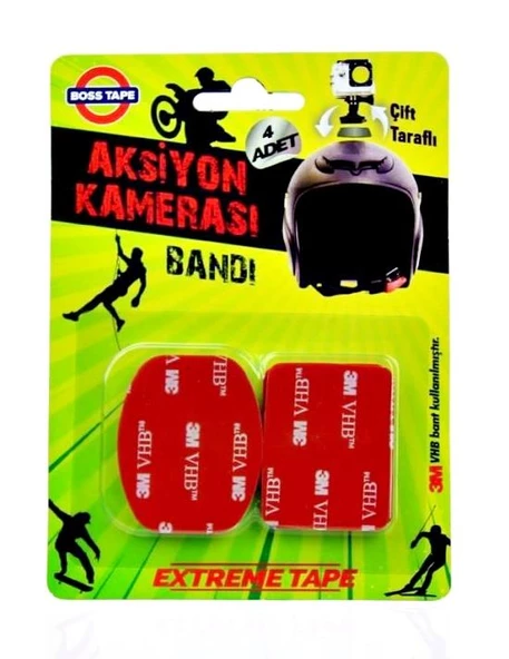 Geseus Boss Aksiyon Kamera Bandı Motorsiklet,Kayak Dağcılık vb ürün görseli 1