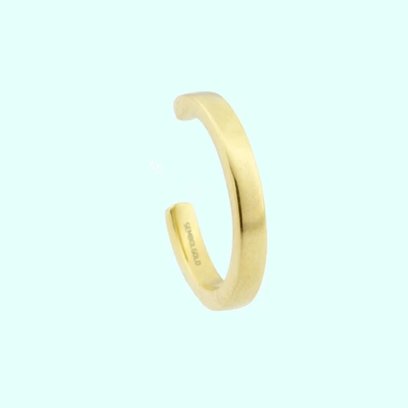 Altın Kıkırdak Küpe 14 Ayar Earcuff Sade ürün görseli 1