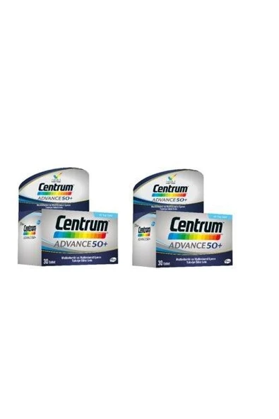Centrum Advance 50+ Multivitamin 30 Tablet 2li Paket ürün görseli 1