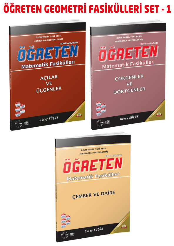 Gür Yayınları Öğreten Geometri Fasikülleri Set - 1 ürün görseli 1