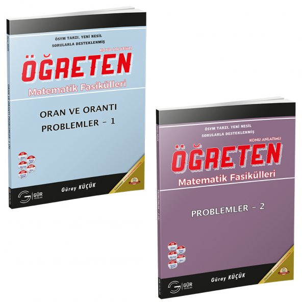 Gür Yayınları ORAN ORANTI, PROBLEMLER-1 VE PROBLEMLER-2 FASİKÜL SETİ ürün görseli 1