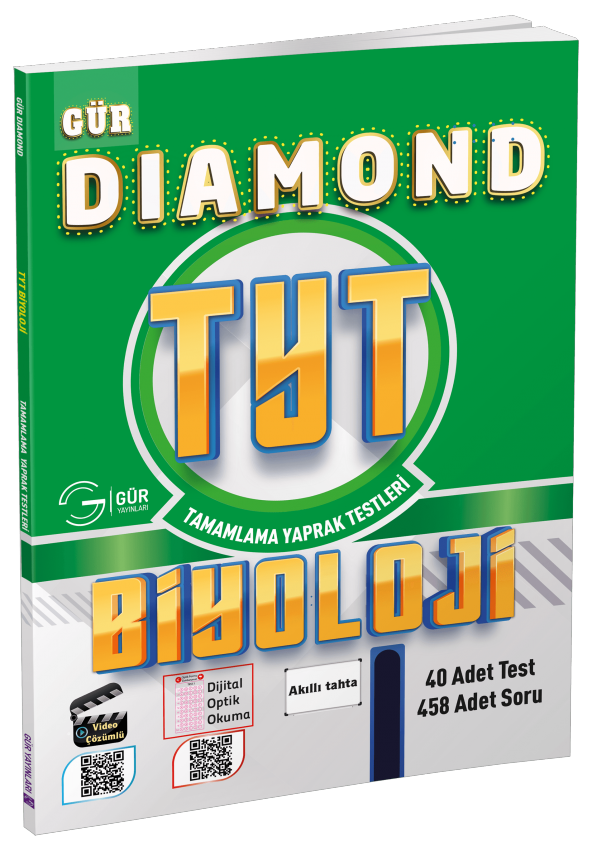 Gür Yayınları DIAMOND TYT Biyoloji Tamamlama Yaprak Testleri ürün görseli 1