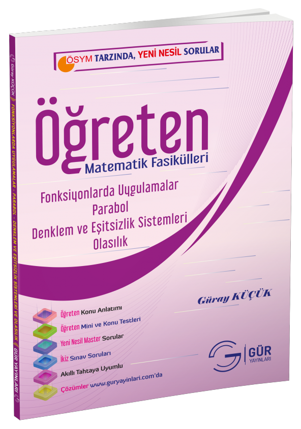 Gür Yayınları 11. Sınıf  Mat. Master Fonksiyonlarda Uygulamalar – Parabol – Denklem ve Eşitsizlik Sistemleri - Olasılık ürün görseli 1