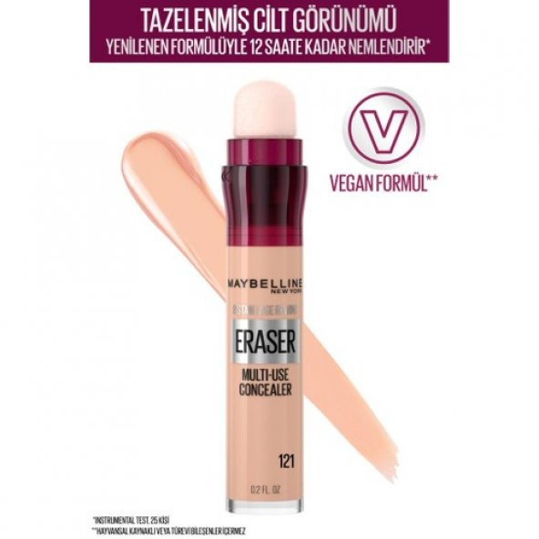 Maybelline  Instant Anti Age Eraser Kapatıcı - 121 Light Honey ürün görseli 1