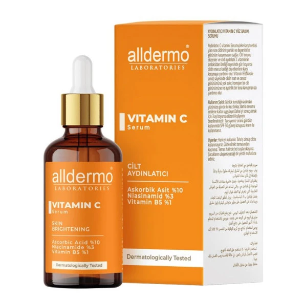 ALLDERMO VİTAMİN C  CİLT AYDINLATICI SERUM 30 ML ürün görseli 1
