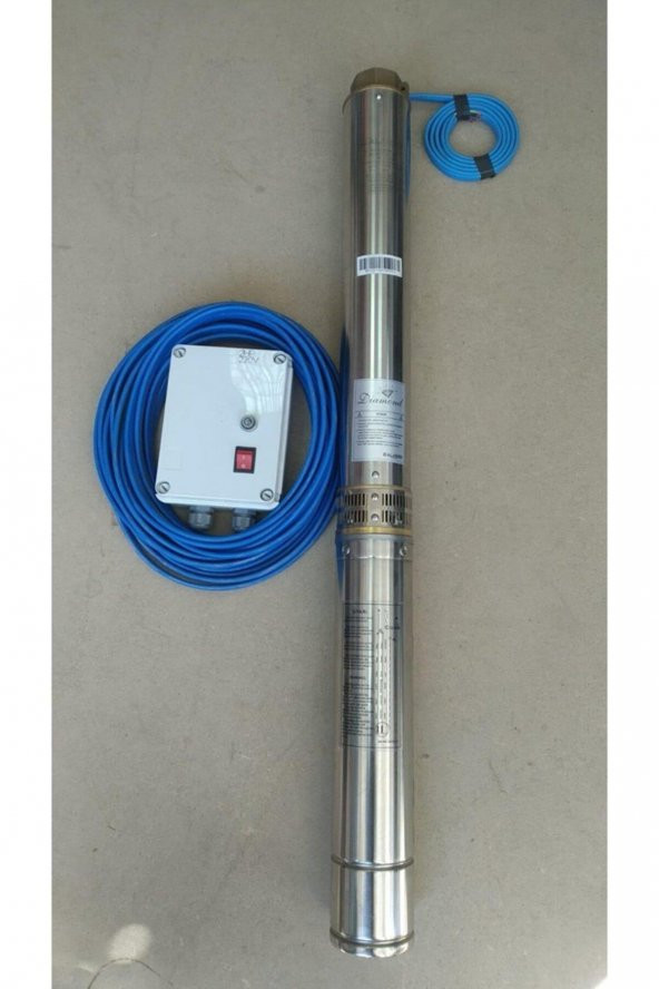 4SDM 4/10 1HP ALARKO MONOFAZE 35 MT KABLOLU VE PANOLU TAKIM DALGIÇ POMPA ürün görseli 1