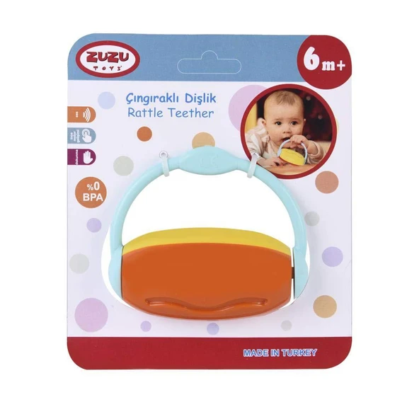 Zuzu Toys Renkli Çıngıraklı Dişlik - Resim 7