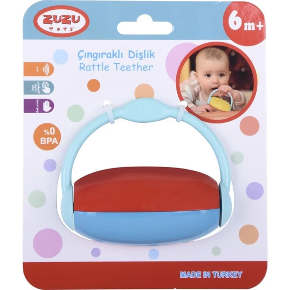 Zuzu Toys Renkli Çıngıraklı Dişlik - Resim 3