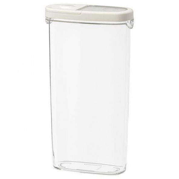Vakumlu Kapaklı Saklama Kabı Beyaz IKEA MeridyenDukkan Silikon Kauçuk Beyaz 8x30 Cm 1 Adet Büyük Boy ürün görseli 1