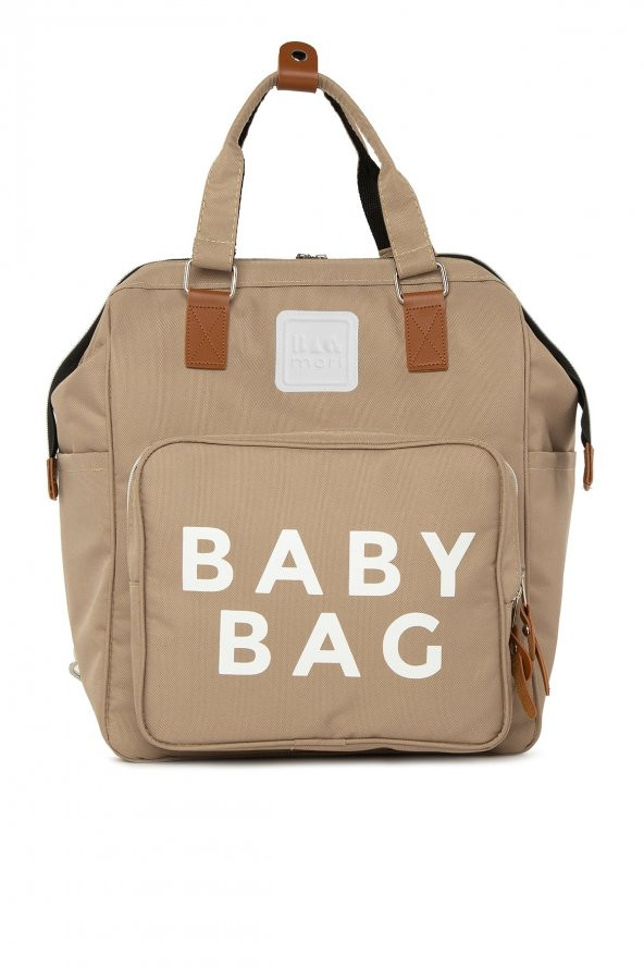 Bagmori Vizon Baby Bag Baskılı Cepli Anne Bebek Bakım Sırt Çantası ürün görseli 1