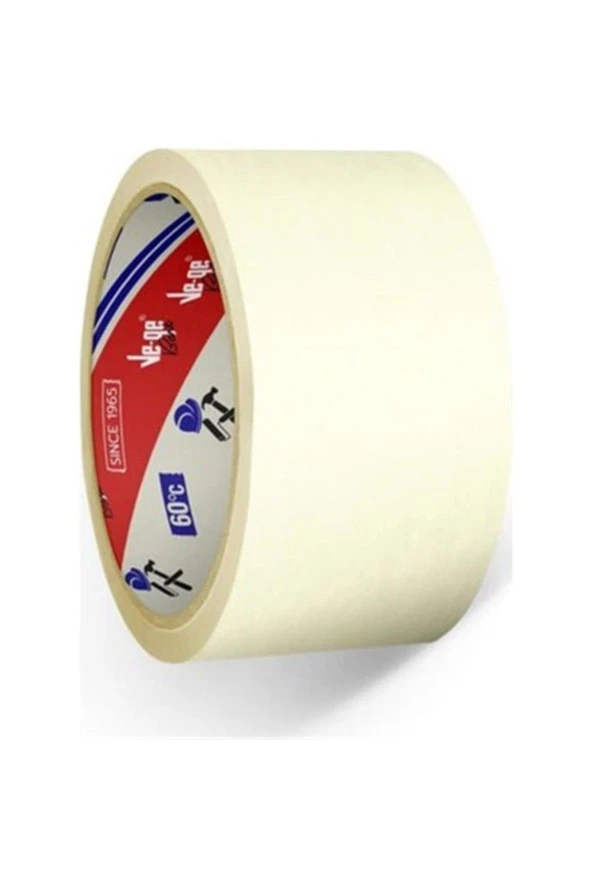 Ve-Ge Krepe Maskeleme Bantı 24 MM x 30 Metre Bej (1 Adet) ürün görseli 1