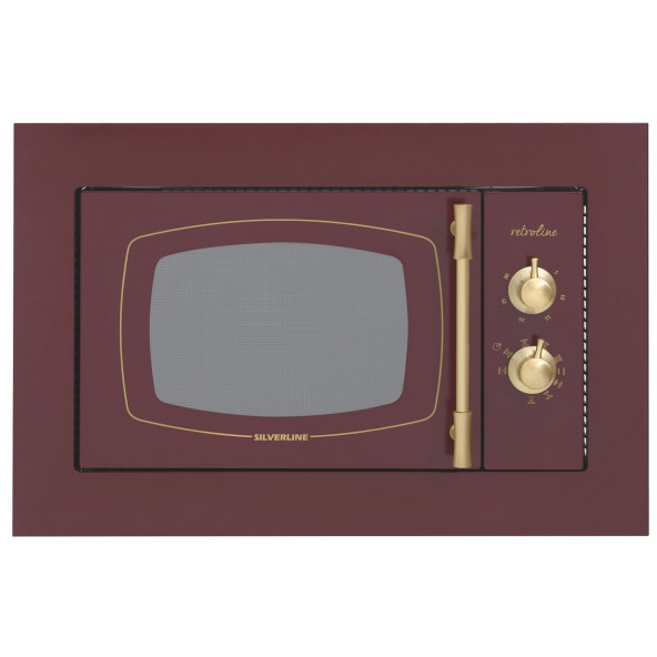 Silverline MW9033R02 Bordo retro ankastre mikrodalga ürün görseli 1