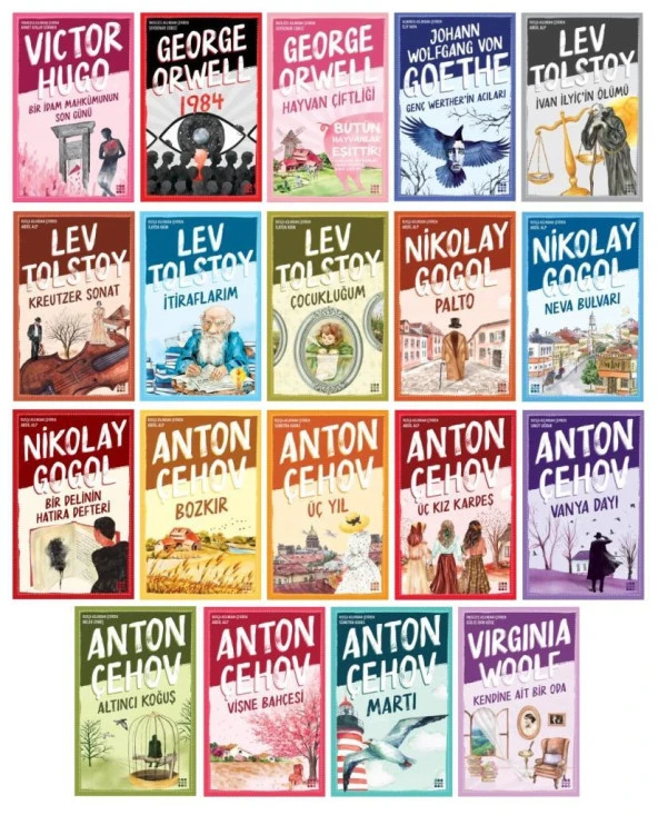 Dokuz Popüler Dünya Klasikleri Seti 19 Kitap ürün görseli 1