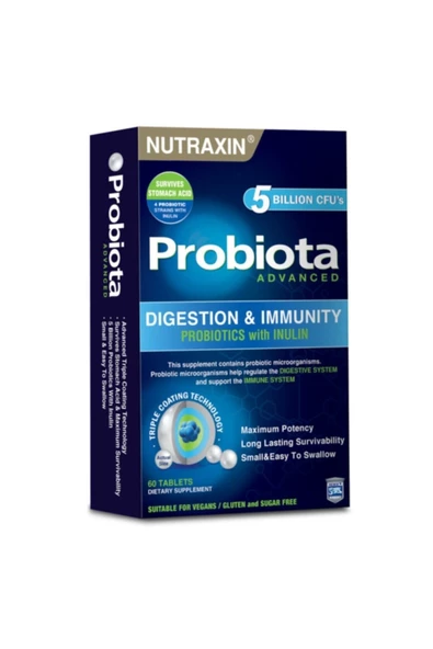Nutraxin Probiota Advanced 60 Tablet ürün görseli 1