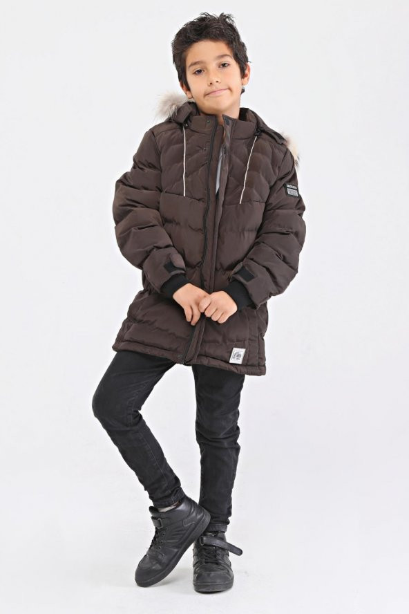 Benittokids Natural Kürklü Erkek Çocuk Kaban 51237K ürün görseli 1