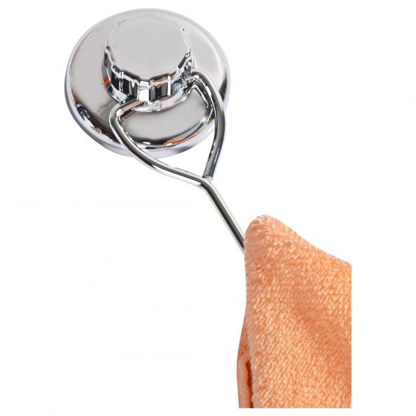 Tek Kancalı Krom Havluluk Vantuzlu Banyo Tuvalet Havlu Askılık ürün görseli 1