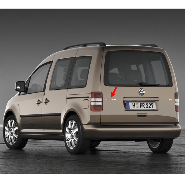 VW Caddy 2011-2015 Arka Bagaj Kapağı Caddy Yazısı 2K5853687 ürün görseli 1