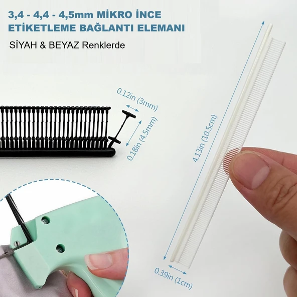 SİYAH/4.4mm MİKRO KILÇIK - 500 adet (%100 Made ın İTHAL) ürün görseli 1