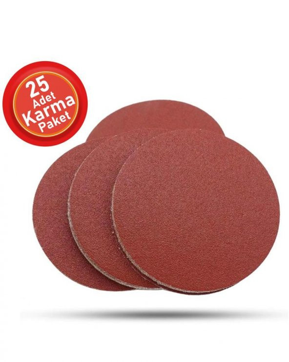 25 Adet Cırt Zımpara Spiral Avuç İçi Taşlama 115 mm Harman Paket ürün görseli 1