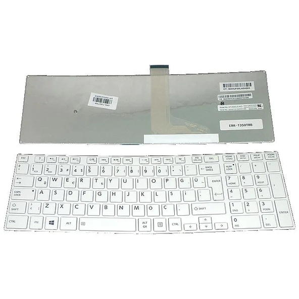 Toshiba Satellite C55T-A5222 Notebook Klavyesi - Beyaz Tuş Takımı Türkçe AFİLA Laoptop Keyboard ürün görseli 1