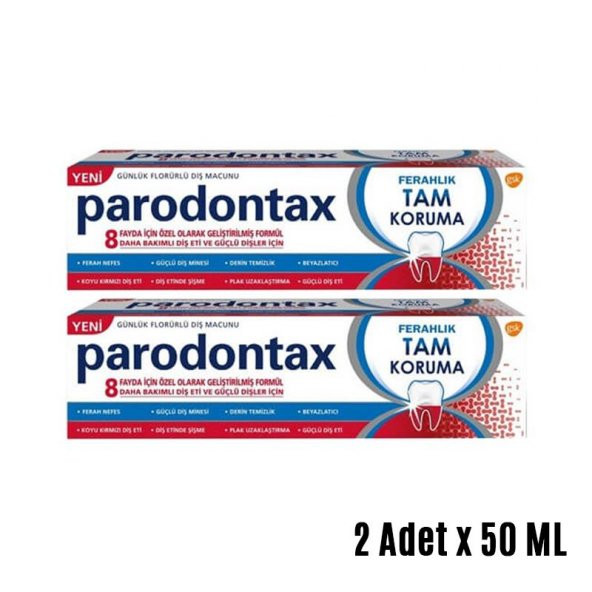 PARODONTAX FERAHLIK TAM KORUMA 50 ML (80GR.) x 2 ADET ürün görseli 1