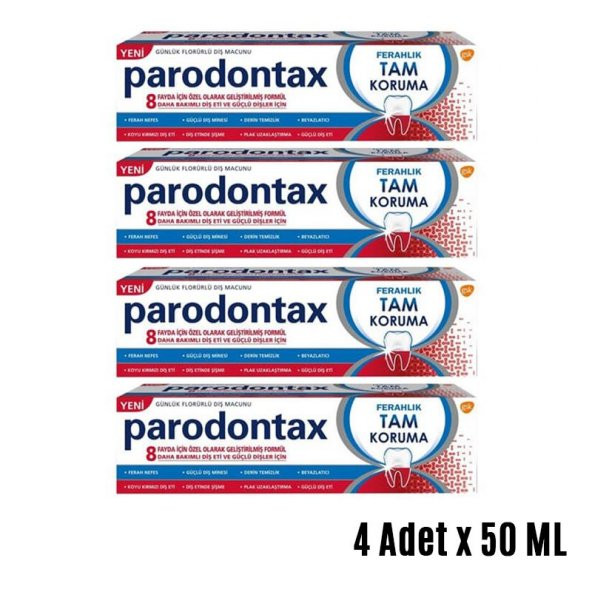 Parodontax Ferahlık Tam Koruma 50Ml (80Gr.) X 4Adet ürün görseli 1