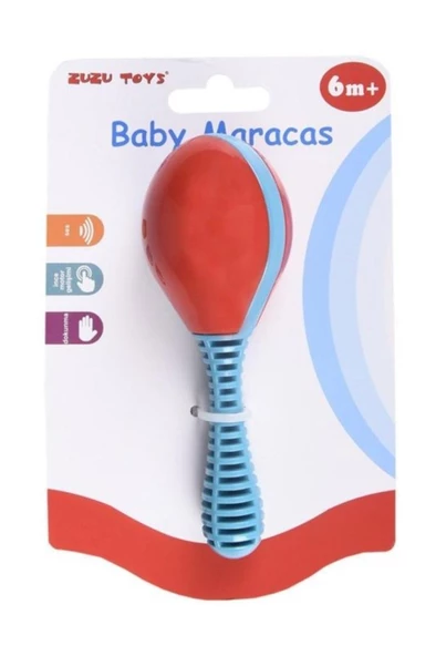 Zuzu Toys Renkli Maracas Baby Çıngırak Kartela ürün görseli 1
