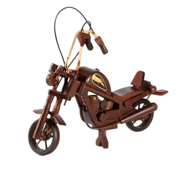 Dekoratif Ahşap Harley Davidson Motosiklet 33 cm ürün görseli 1