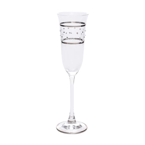 Decorium Flut Şampanya Kadehi 6 Prc Pera Platin M00545 ürün görseli 1