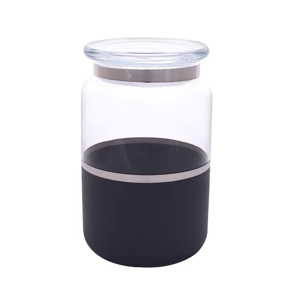 Decorium Kavanoz 15X10 Cm Vision Black Platin M06305-AB ürün görseli 1