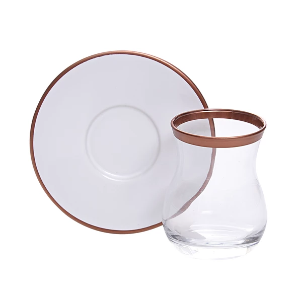 Decorium 12 Prc Çay Tk Keyif Rose Gold BB Ars 1743 ürün görseli 1