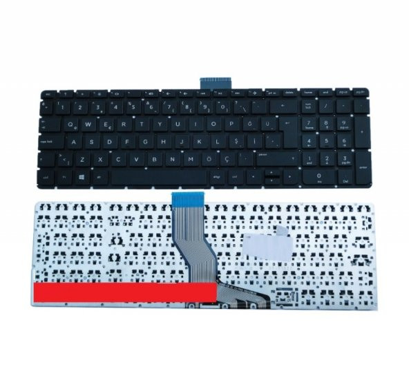 Hp NSK-CW6BQ, PK131CR1A00, V150646ES1 Klavye (Siyah TR) BÜYÜK ENTER nk-kr30227-164366 ürün görseli 1