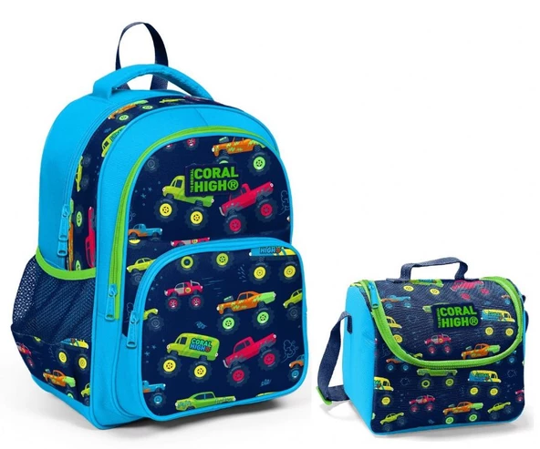 Coral High Off Road İlkokul Sırt Çantası ve Beslenme Çantası - Erkek Çocuk ürün görseli 1