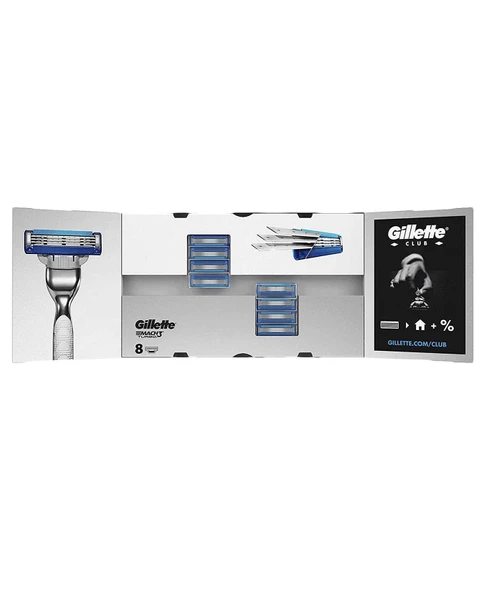 Gillette Mach3 8Lİ Karton Kutu - Resim 2