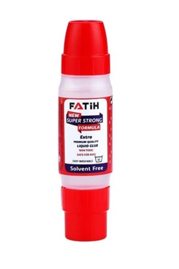 Fatih Sıvı Yapıştırıcı Solventsiz Çift Uçlu Şeffaf 30 ML (24 Lü Paket) ürün görseli 1