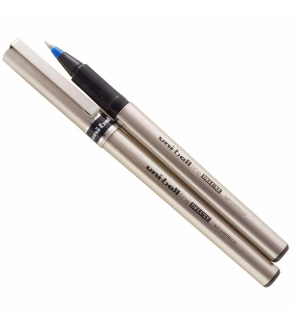 Uni-Ball Roller Kalem Deluxe Bilye Uç 0.7 MM Mavi Roller Kalem (12 Li Paket) ürün görseli 1