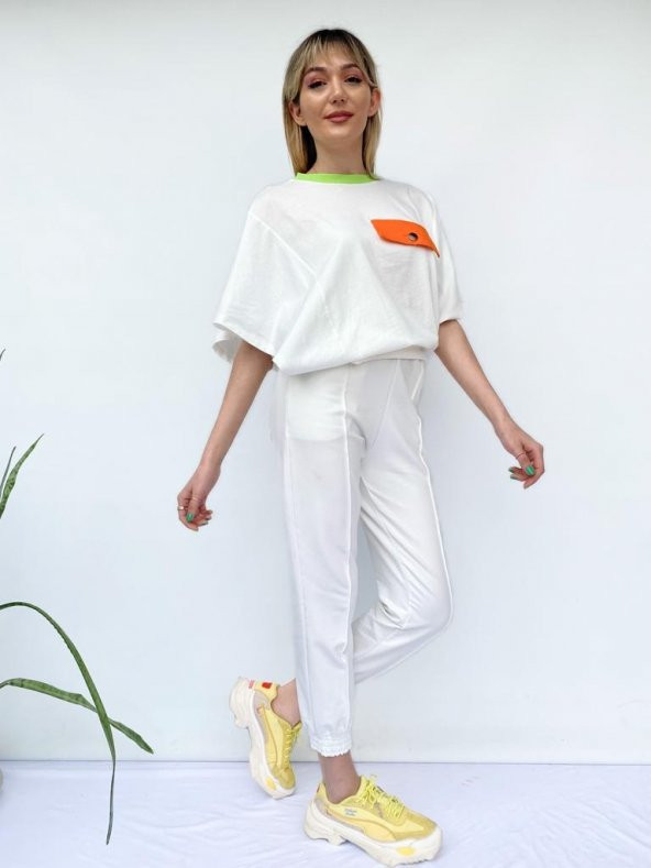 Kadın Tshirt Ve Eşofman Altı İkili Takım ürün görseli 1
