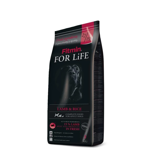 Fitmin For Life %15 Taze Kuzu Etli Yetişkin Köpek Maması 3 Kg ürün görseli 1
